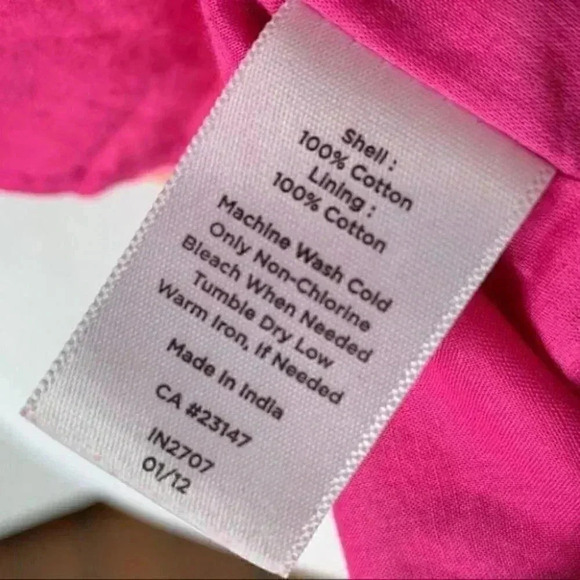 Talbots top sz 8 Floral bib front tank watercolor - Picture 7 of 7